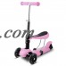 Kids 3 LED Wheels Mini Kick Scooter Children Walkers 3-in-1 Toddler Scooters with Adjustable Handle T-Bar & Seat   